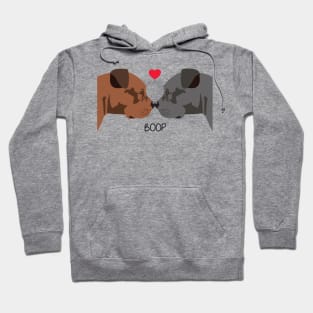 Pitbull Dog Boop I Love You Hoodie